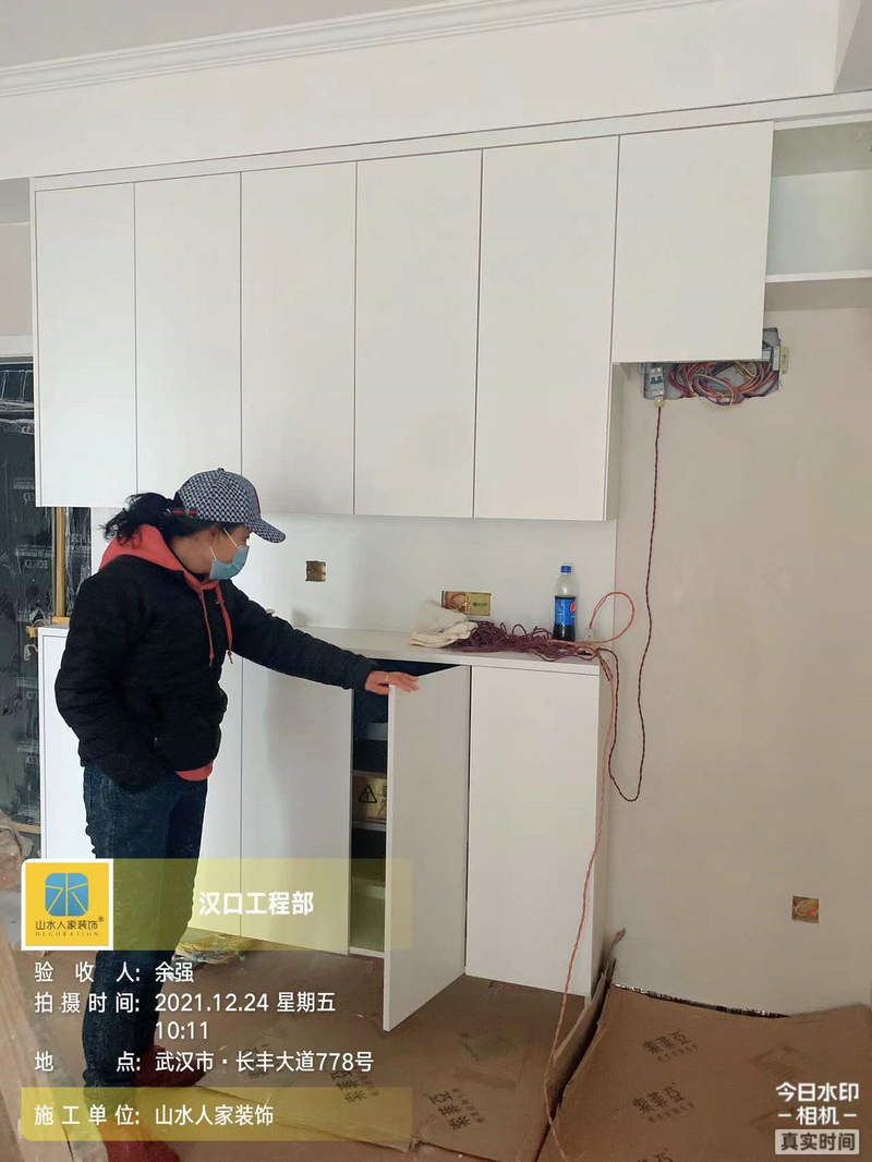 武漢長豐城小區裝修工地主材安裝